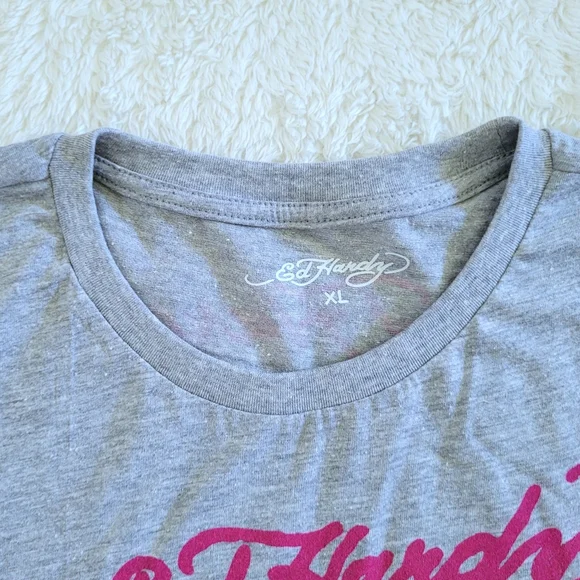 Ed Hardy "Love Kills Slowly" Skull &  Crossbones☠️ Graphic Baby👶 Tee👕  - NWT - Picture 4 of 14